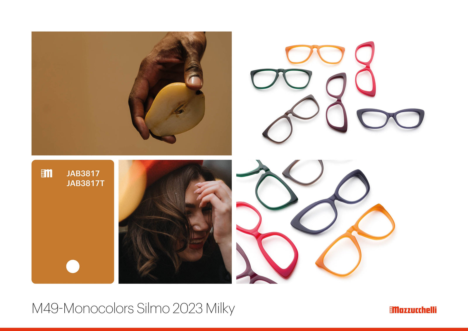 M49-Monocolors Silmo 2023 Milky | Mazzucchelli 1849